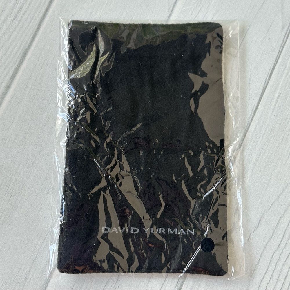 David Yurman Jewelry Polishing Cloth Authentic Silver Cleaning Cloth Dark Gray